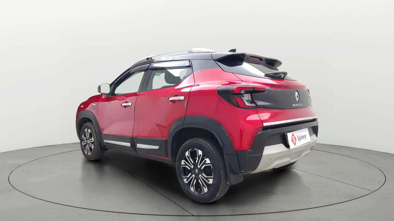 Used 2021 Renault Kiger RXZ Turbo CVT Dual Tone Petrol Automatic exterior LEFT REAR CORNER VIEW