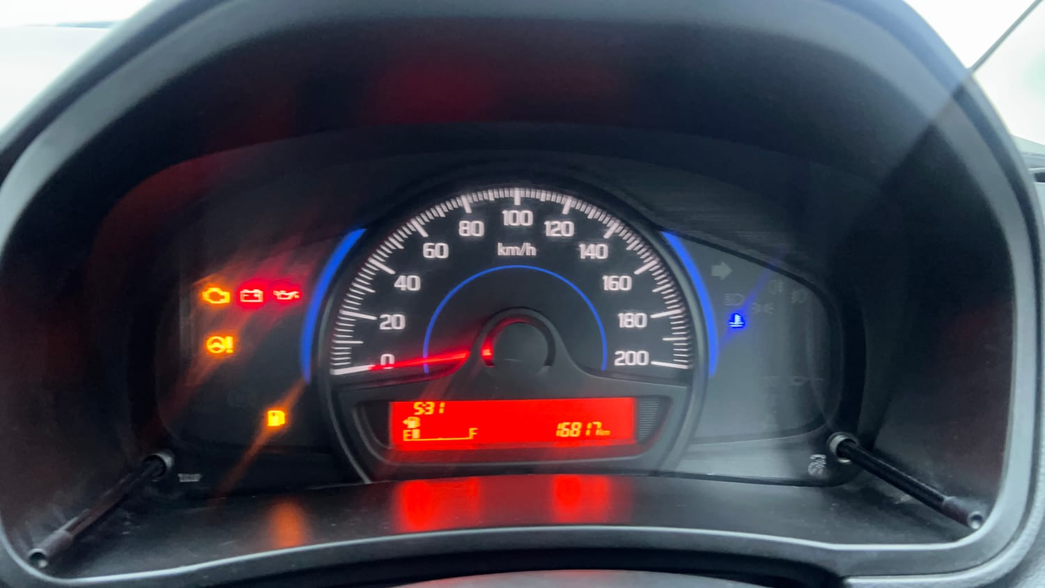 Used 2017 Maruti Suzuki Baleno Sigma 1.2 Petrol Manual interior CLUSTERMETER VIEW