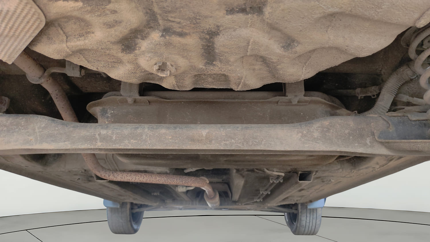 Used 2021 Renault Kiger RXT MT Petrol Manual extra REAR UNDERBODY VIEW (TAKEN FROM REAR)