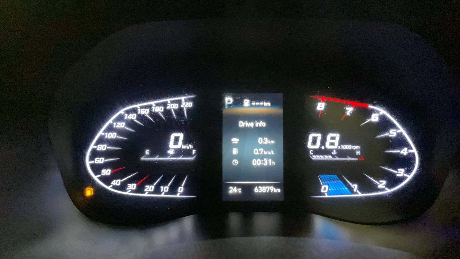 Used 2021 Hyundai Verna SX (O) 1.6 VTVT AT Petrol Automatic interior CLUSTERMETER VIEW
