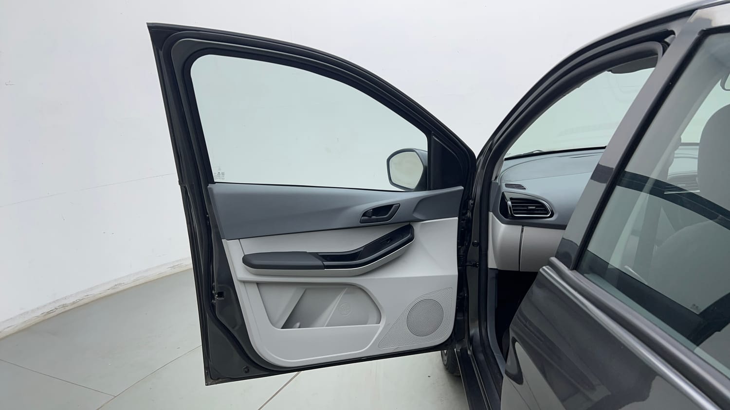 Used 2026 Tata Tiago EV XT Medium Range Electric Automatic interior LEFT FRONT DOOR OPEN VIEW