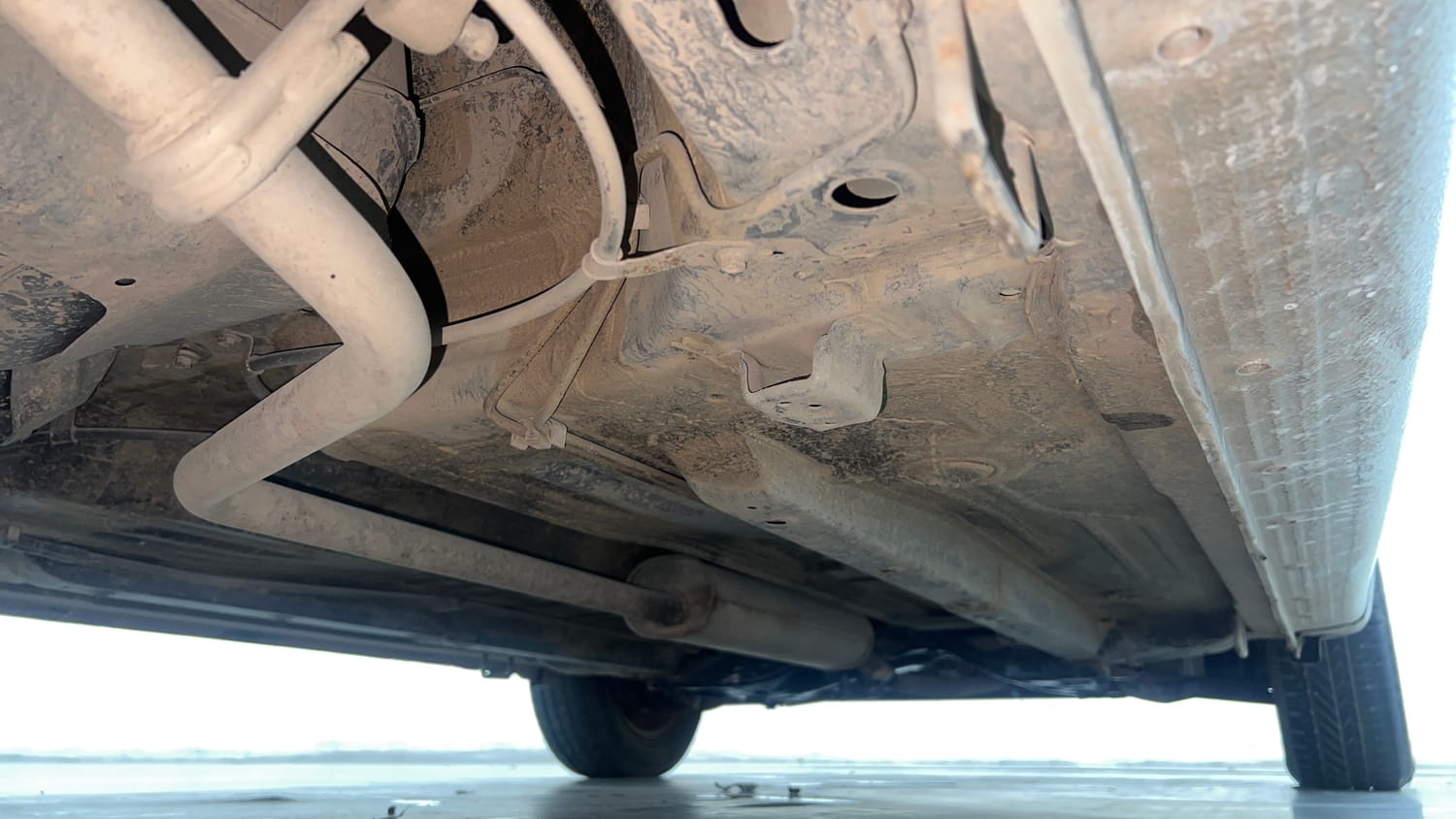 Used 2014 Maruti Suzuki Celerio VXi AMT Petrol Automatic extra REAR RIGHT UNDERBODY VIEW