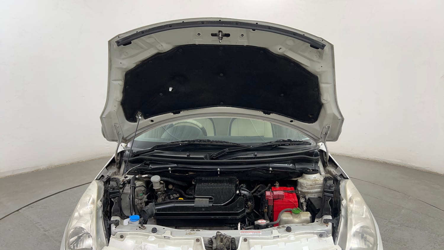 Used 2012 Maruti Suzuki Swift Dzire LXI Petrol Manual engine ENGINE & BONNET OPEN FRONT VIEW
