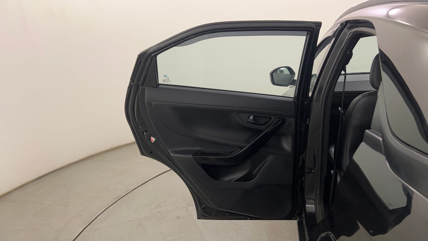 Used 2022 Tata Nexon XZA Plus (HS) Dark Edition Petrol Automatic interior LEFT REAR DOOR OPEN VIEW