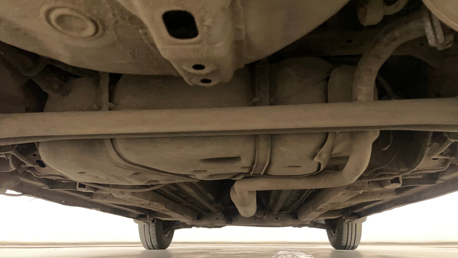 Used 2013 Maruti Suzuki Swift VXi Petrol Manual extra REAR UNDERBODY VIEW (TAKEN FROM REAR)