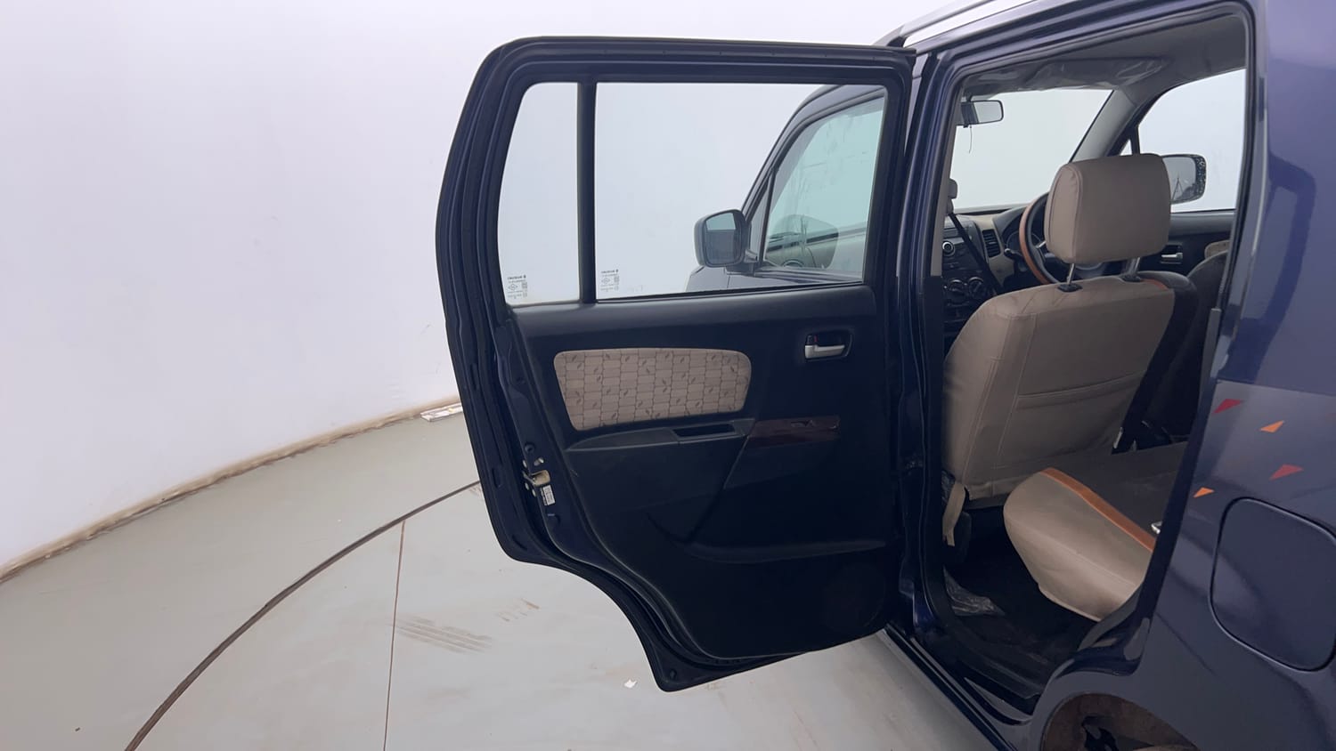 Used 2019 Maruti Suzuki Wagon R 1.0 VXI AMT Petrol Automatic interior LEFT REAR DOOR OPEN VIEW