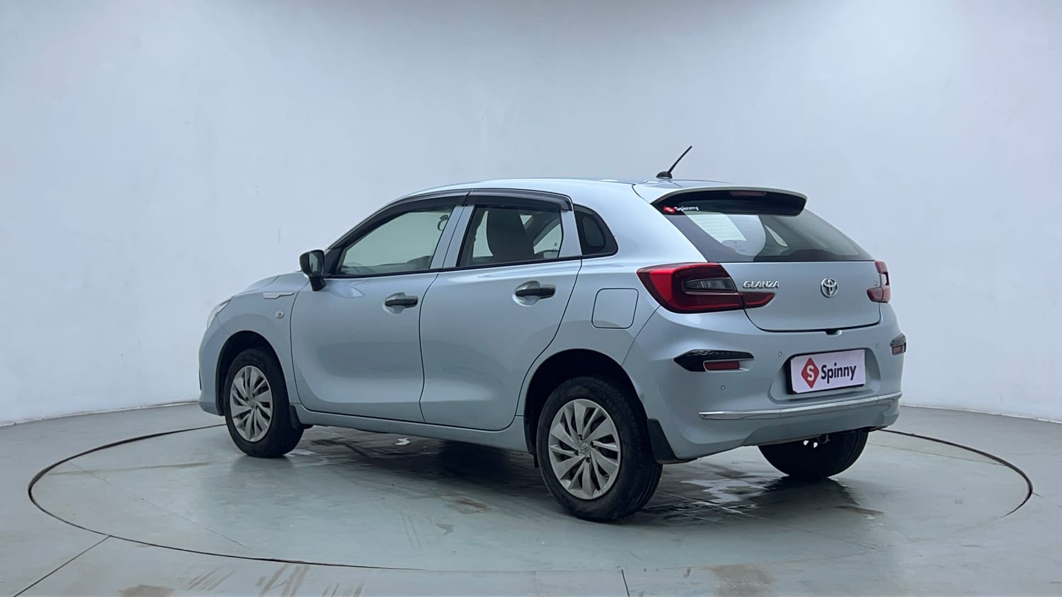 Used 2024 Toyota Glanza E Petrol Manual exterior LEFT REAR CORNER VIEW