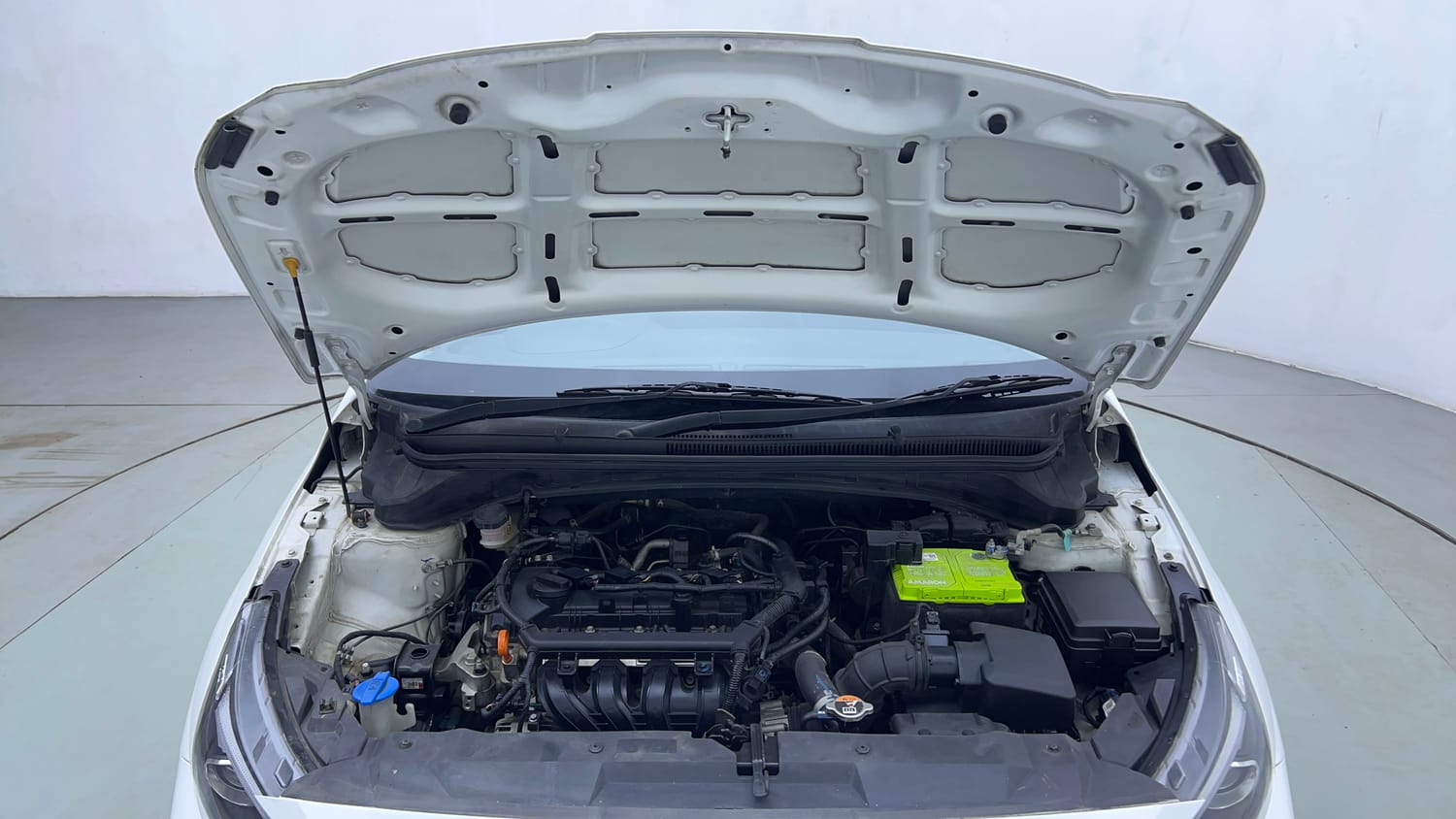 Used 2023 Hyundai New i20 Asta (O) 1.2 MT Petrol Manual engine ENGINE & BONNET OPEN FRONT VIEW