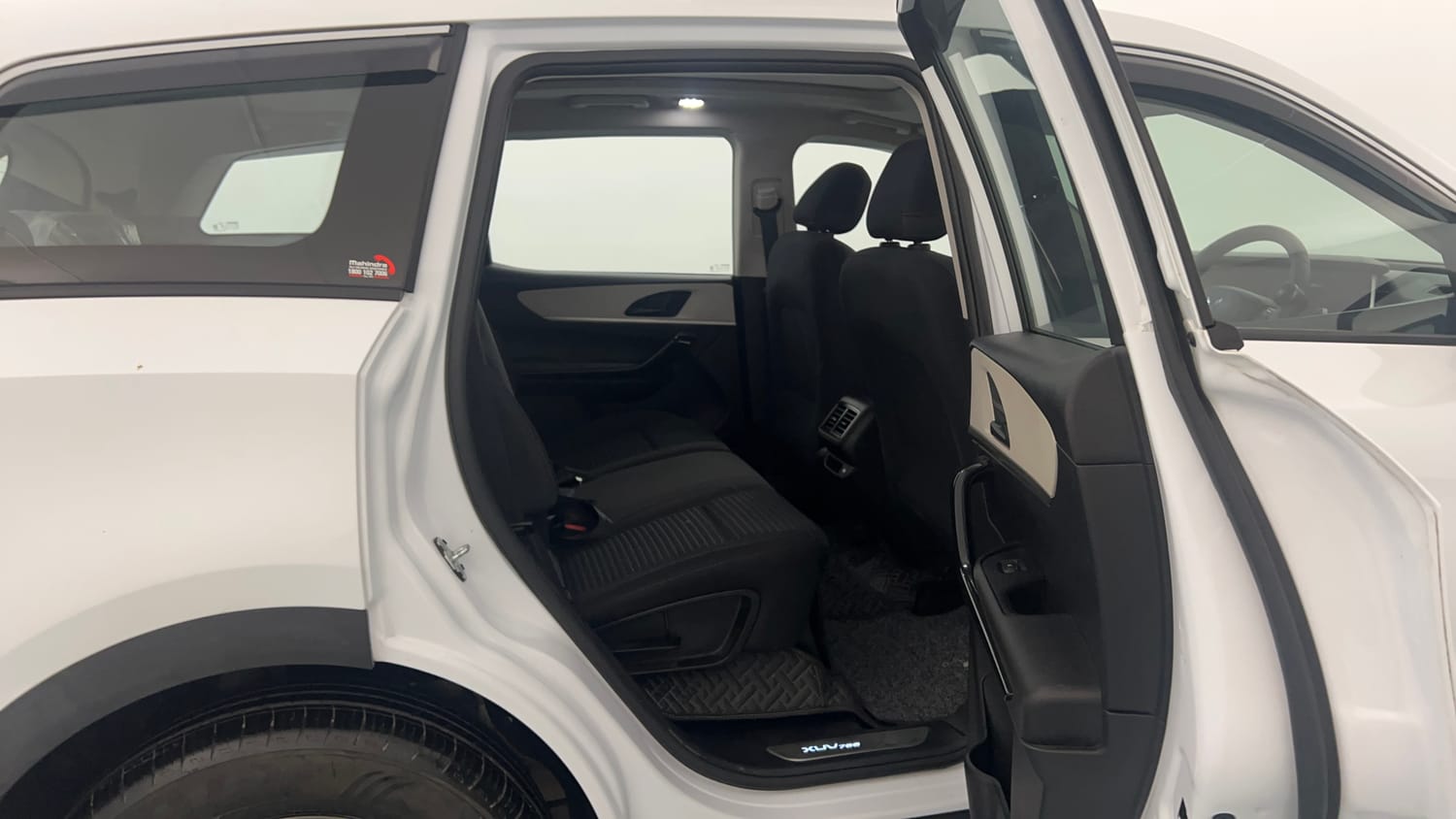 Used 2025 Mahindra XUV700 AX5 Petrol MT 7 STR Petrol Manual interior RIGHT SIDE REAR DOOR CABIN VIEW