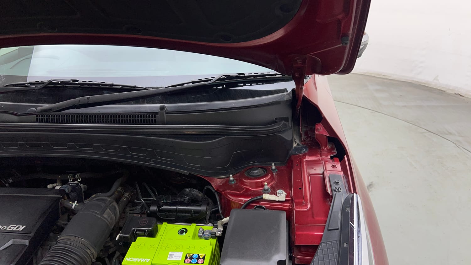 Used 2019 kia Seltos GTX Plus DCT 1.4 Petrol Automatic engine ENGINE LEFT SIDE HINGE & APRON VIEW
