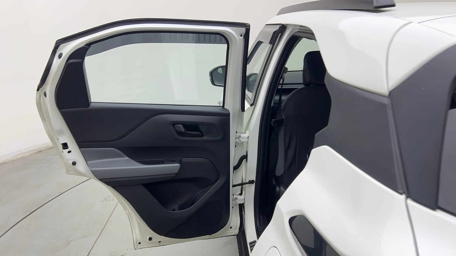 Used 2026 Tata Punch Pure + Petrol Manual interior LEFT REAR DOOR OPEN VIEW