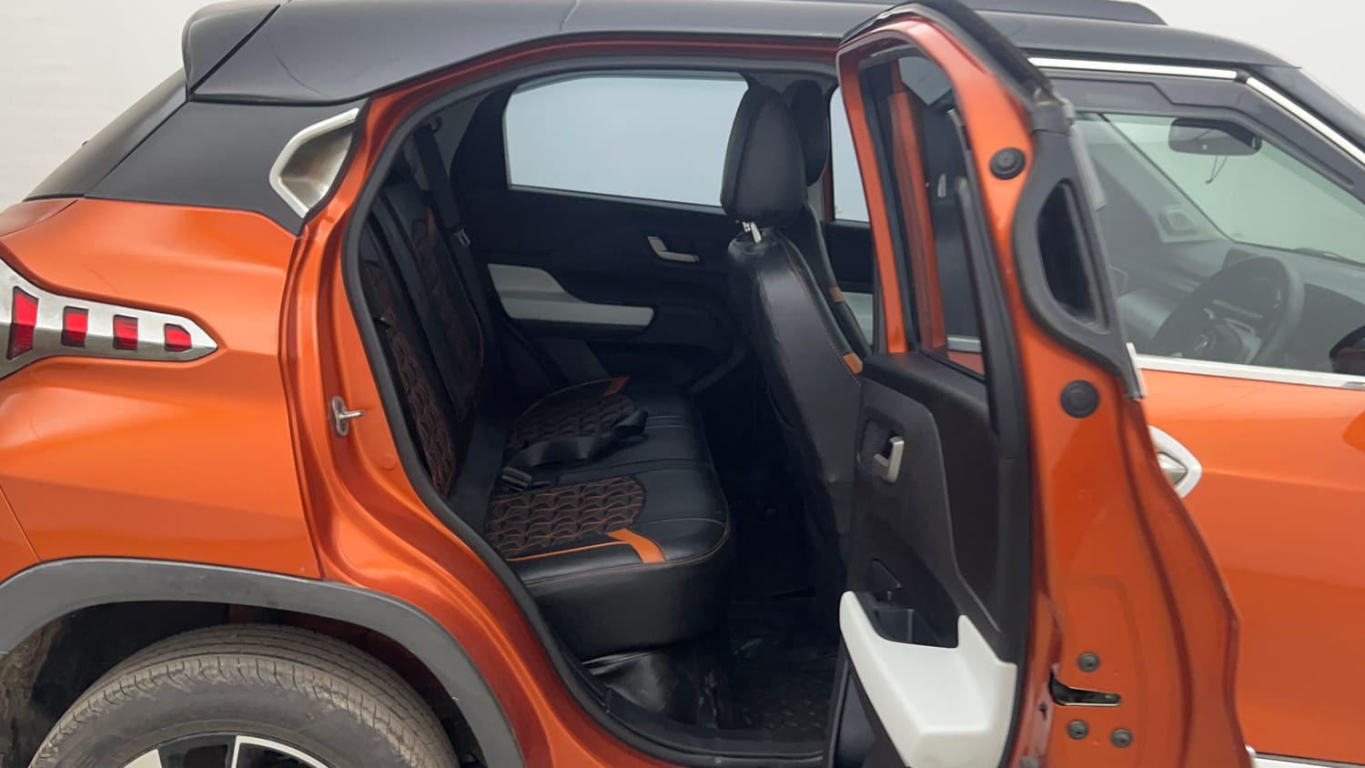 Used 2024 Tata Punch Creative Dual Tone AMT Sunroof Petrol Automatic interior RIGHT SIDE REAR DOOR CABIN VIEW