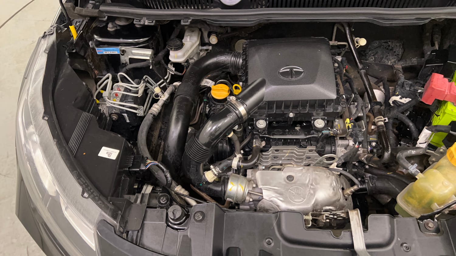 Used 2022 Tata Nexon XZA Plus (HS) Dark Edition Petrol Automatic engine ENGINE RIGHT SIDE VIEW