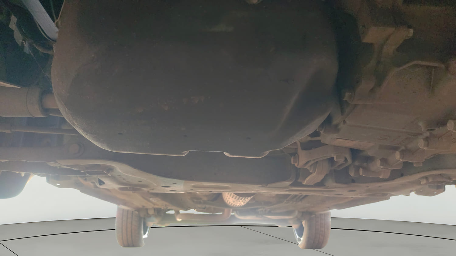 Used 2018 Ford EcoSport Titanium + 1.5L Ti-VCT AT Petrol Automatic extra FRONT LEFT UNDERBODY VIEW
