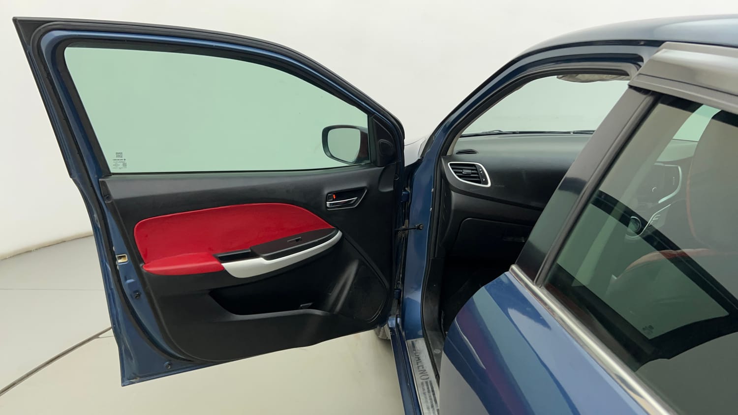 Used 2016 Maruti Suzuki Baleno Zeta 1.2 Petrol Manual interior LEFT FRONT DOOR OPEN VIEW