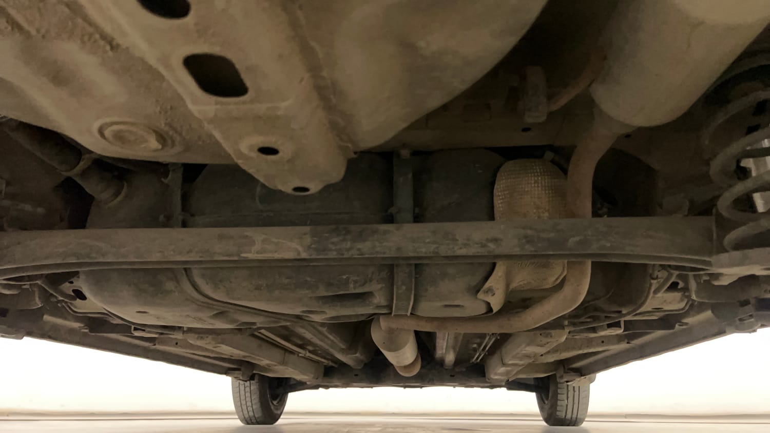 Used 2015 Maruti Suzuki Swift Dzire VXI Petrol Manual extra REAR UNDERBODY VIEW (TAKEN FROM REAR)