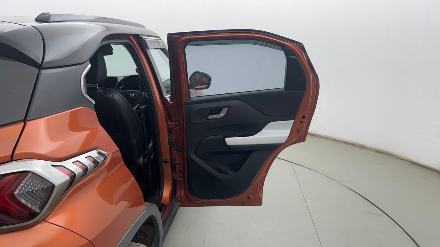 Used 2024 Tata Punch Creative Dual Tone AMT Sunroof Petrol Automatic interior RIGHT REAR DOOR OPEN VIEW