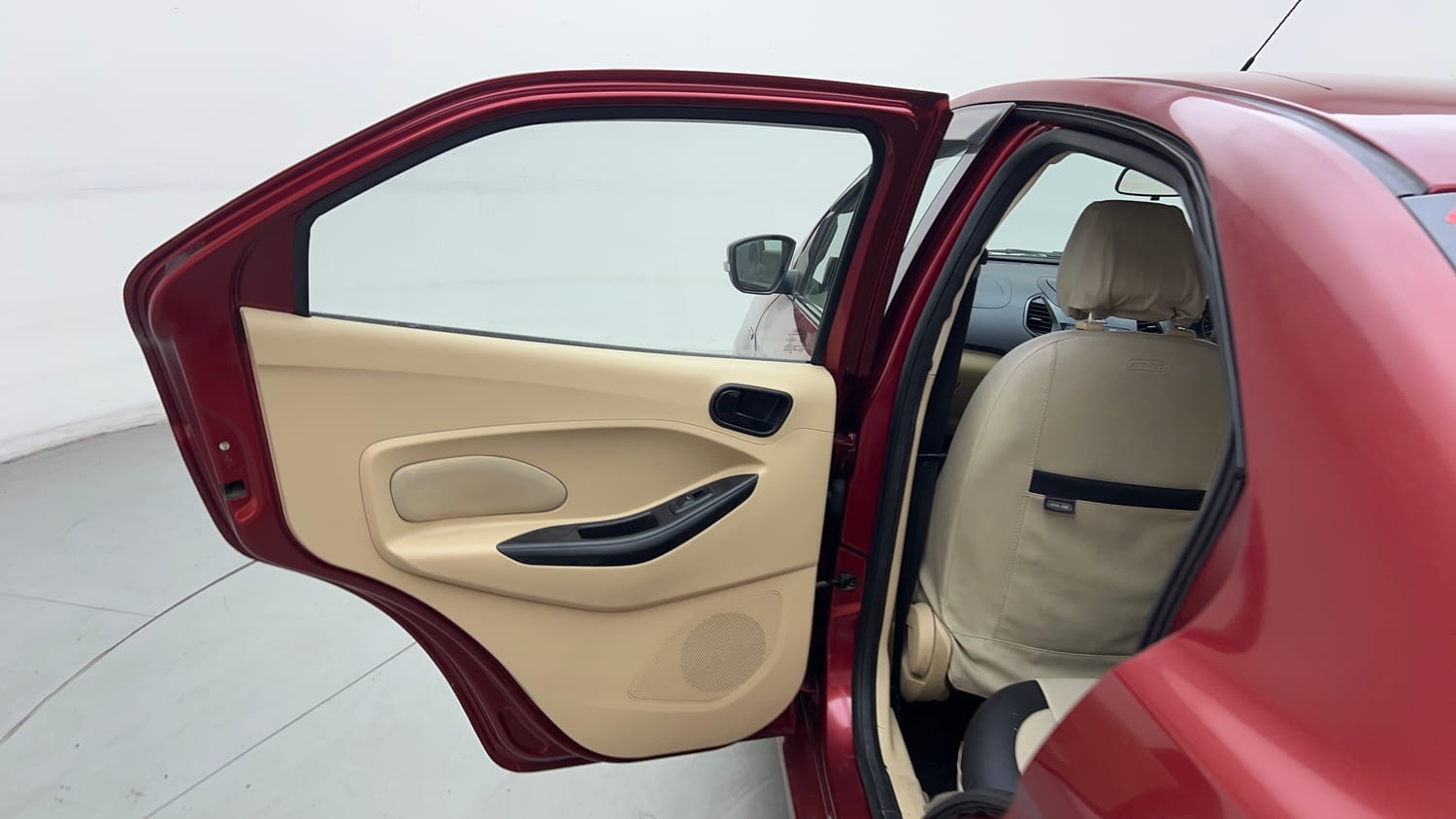 Used 2015 Ford Figo Aspire Trend 1.2 Ti-VCT Petrol Manual interior LEFT REAR DOOR OPEN VIEW