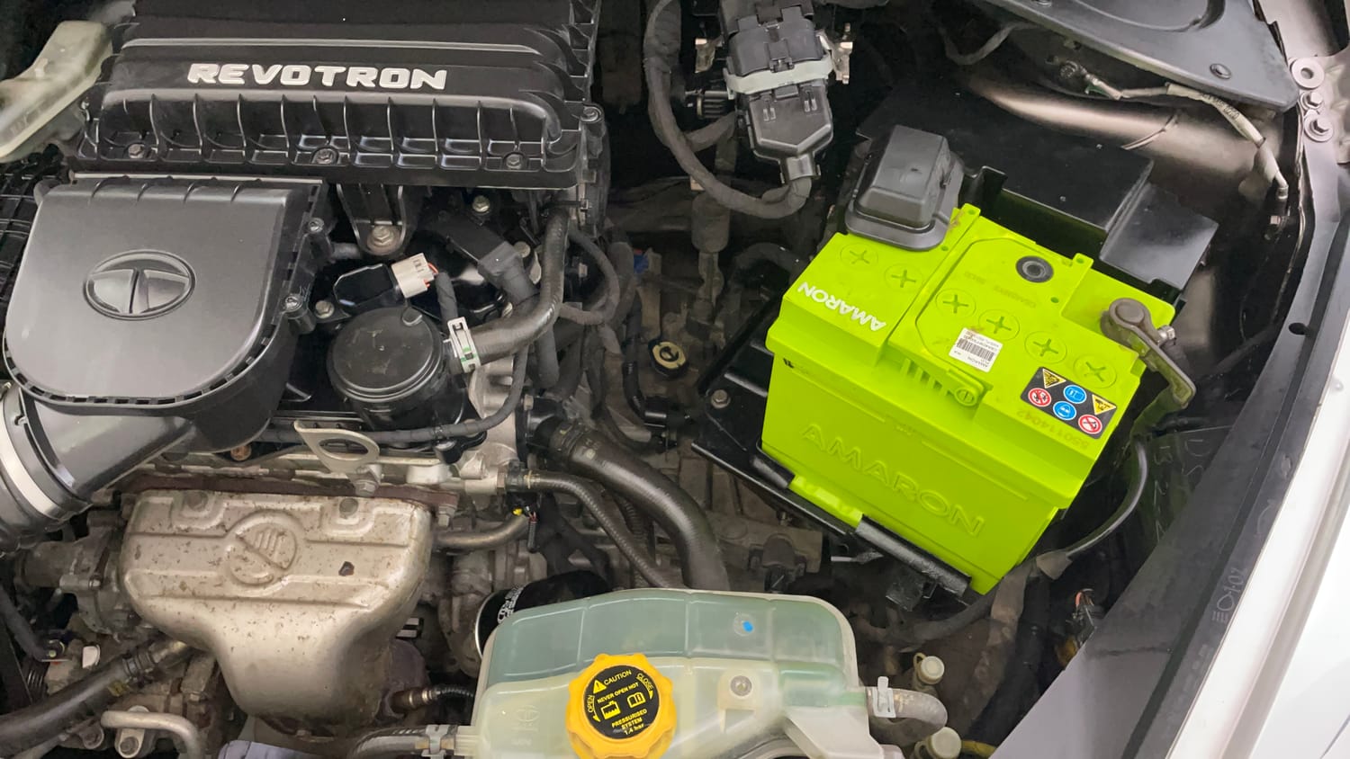 Used 2018 Tata Tiago Revotron XZ Petrol Manual engine ENGINE LEFT SIDE VIEW