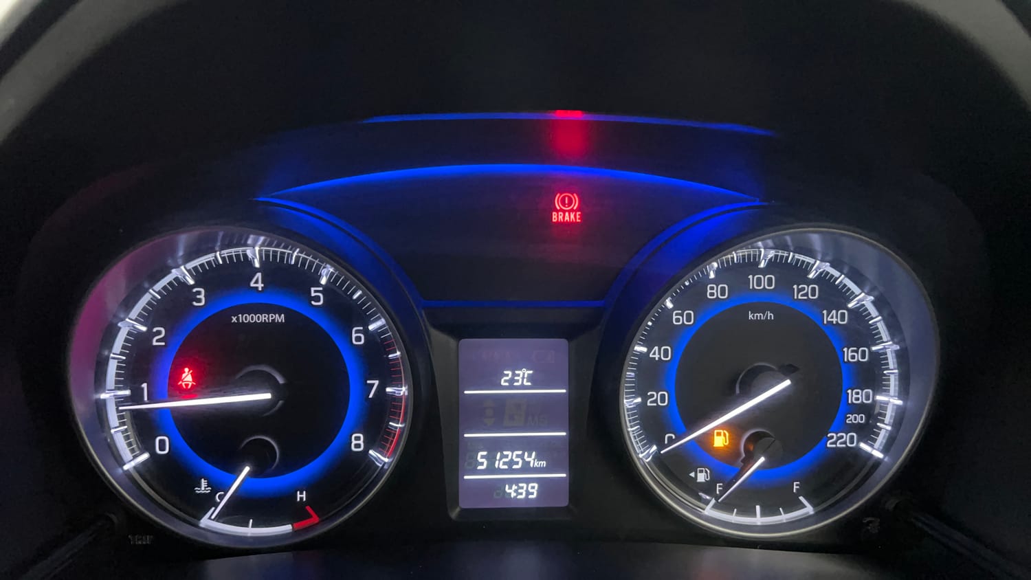 Used 2018 Maruti Suzuki Baleno Delta 1.2 Petrol Manual interior CLUSTERMETER VIEW