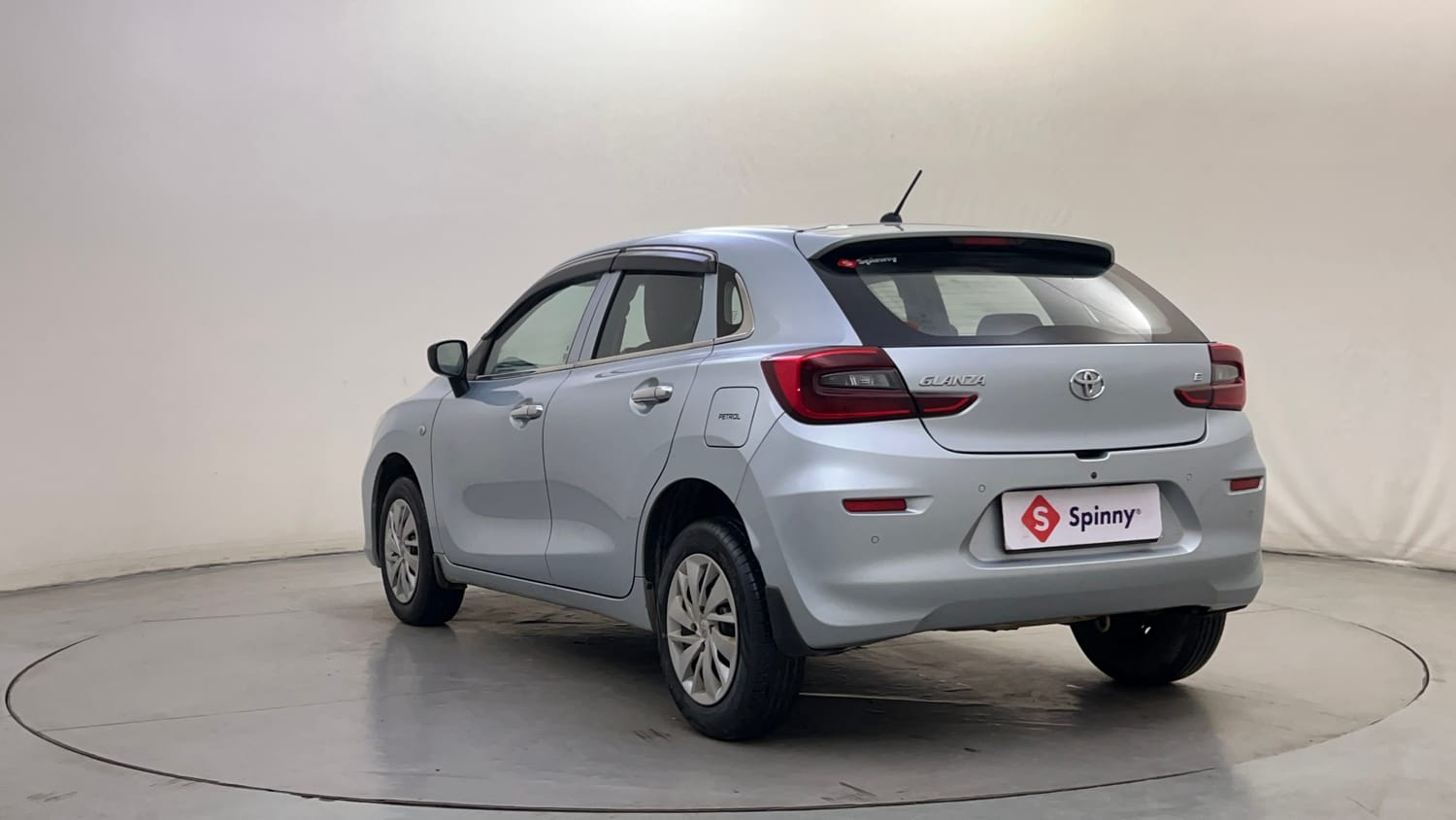 Used 2025 Toyota Glanza E Petrol Manual exterior LEFT REAR CORNER VIEW