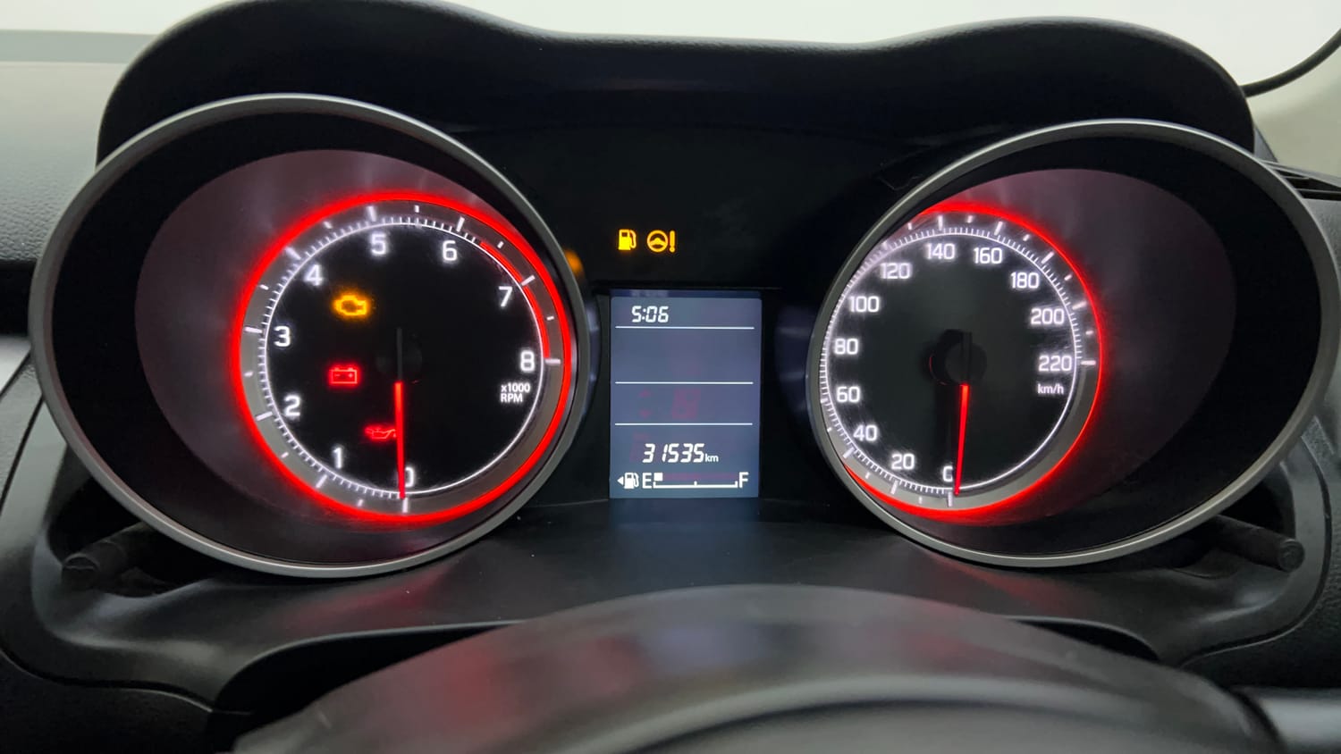 Used 2023 Maruti Suzuki Swift VXi Petrol Manual interior CLUSTERMETER VIEW