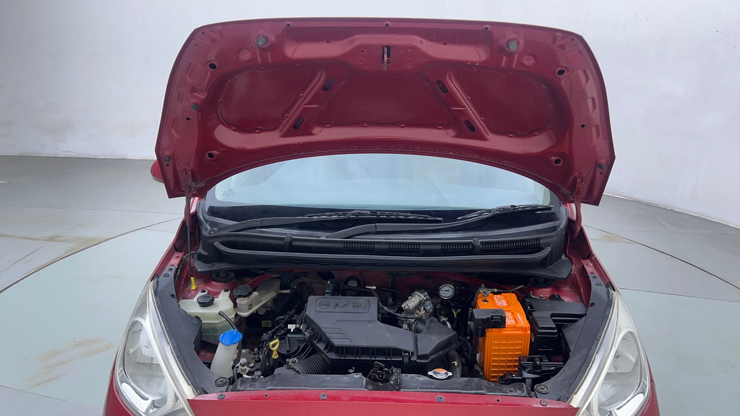 Used 2019 Hyundai Santro Sportz CNG Cng Manual engine ENGINE & BONNET OPEN FRONT VIEW