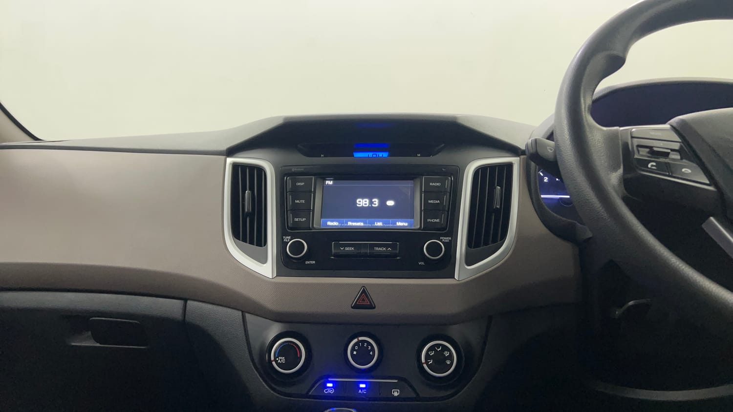 Used 2019 Hyundai Creta S 1.6 AT CRDi Diesel Automatic interior MUSIC SYSTEM & AC CONTROL VIEW