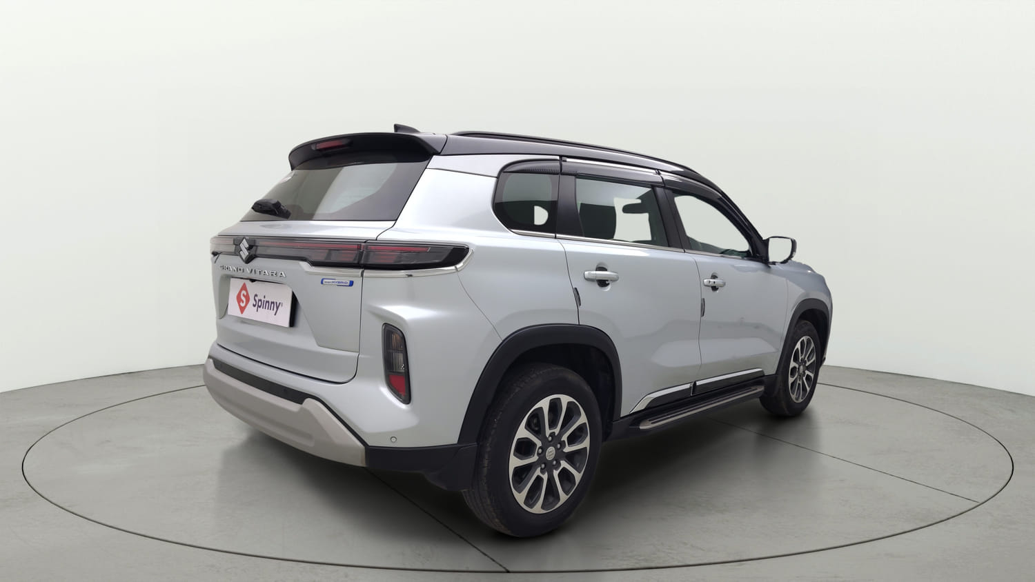 Used 2025 Maruti Suzuki Grand Vitara Alpha Smart Hybrid Petrol Manual exterior RIGHT REAR CORNER VIEW