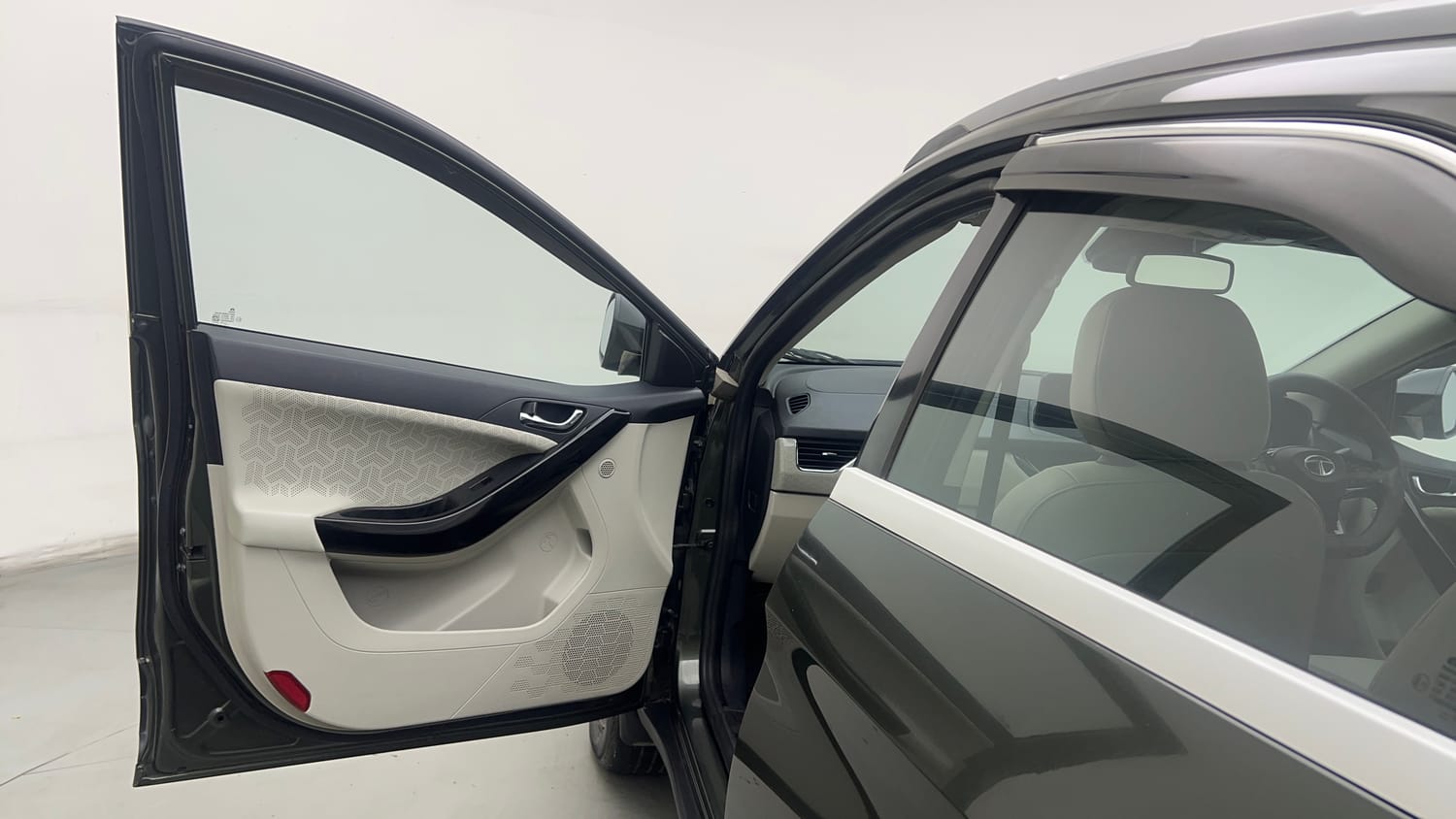 Used 2022 Tata Nexon XZA Plus (Premium) Diesel Diesel Automatic interior LEFT FRONT DOOR OPEN VIEW