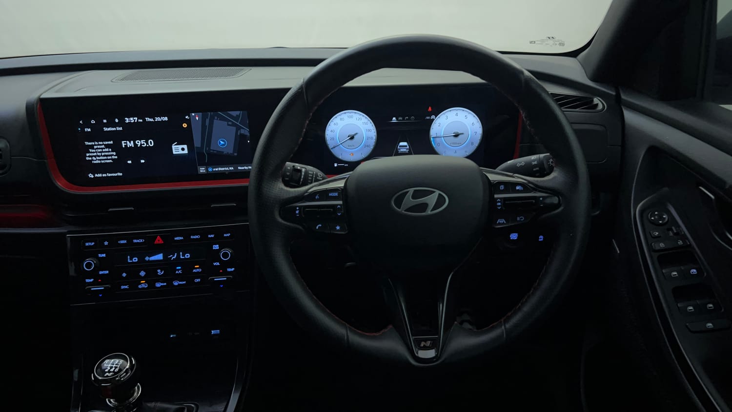 Used 2025 Hyundai Creta N-Line N10 1.5 Turbo MT Dual Tone Petrol Manual interior STEERING VIEW
