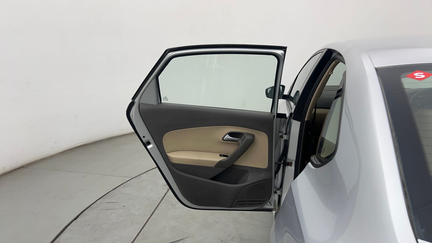 Used 2018 Volkswagen Vento Highline 1.6 (P) Petrol Manual interior LEFT REAR DOOR OPEN VIEW