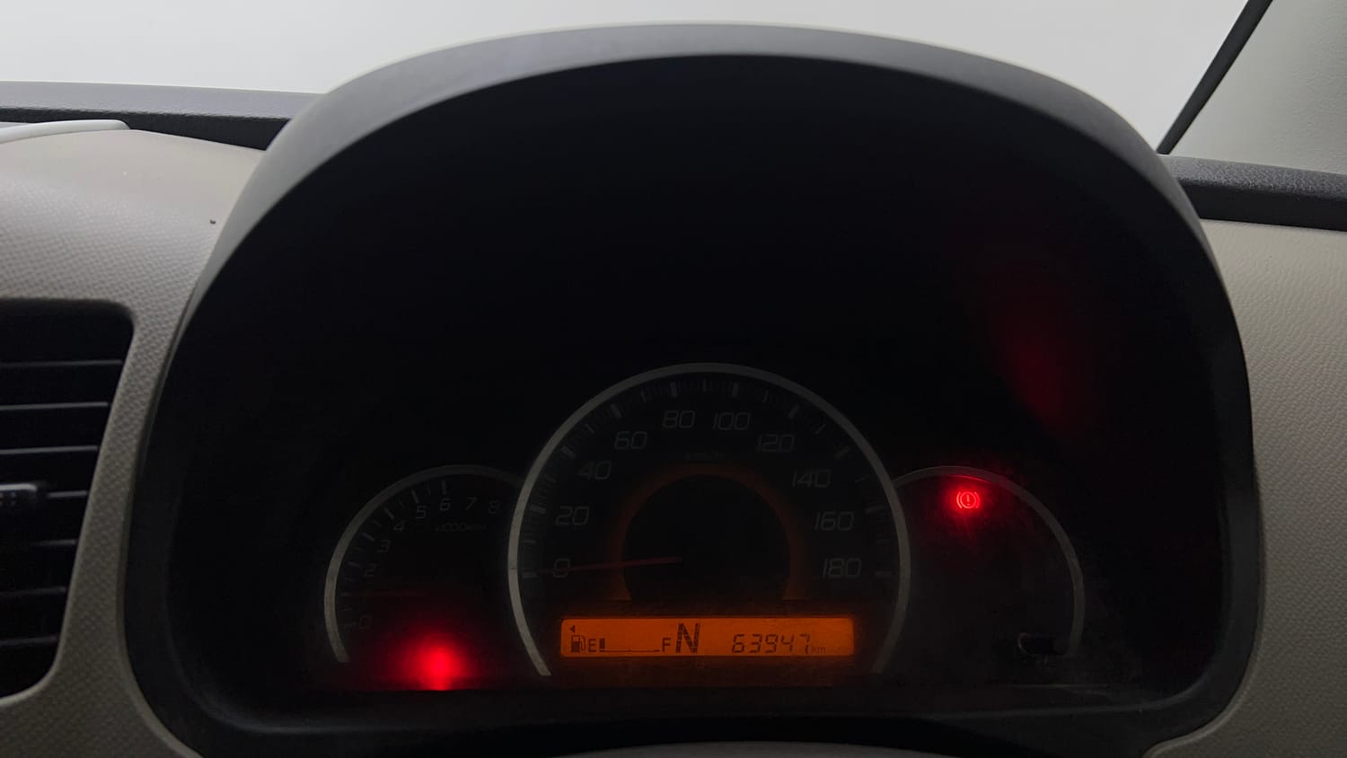 Used 2015 Maruti Suzuki Wagon R 1.0 VXI AMT Petrol Automatic interior CLUSTERMETER VIEW