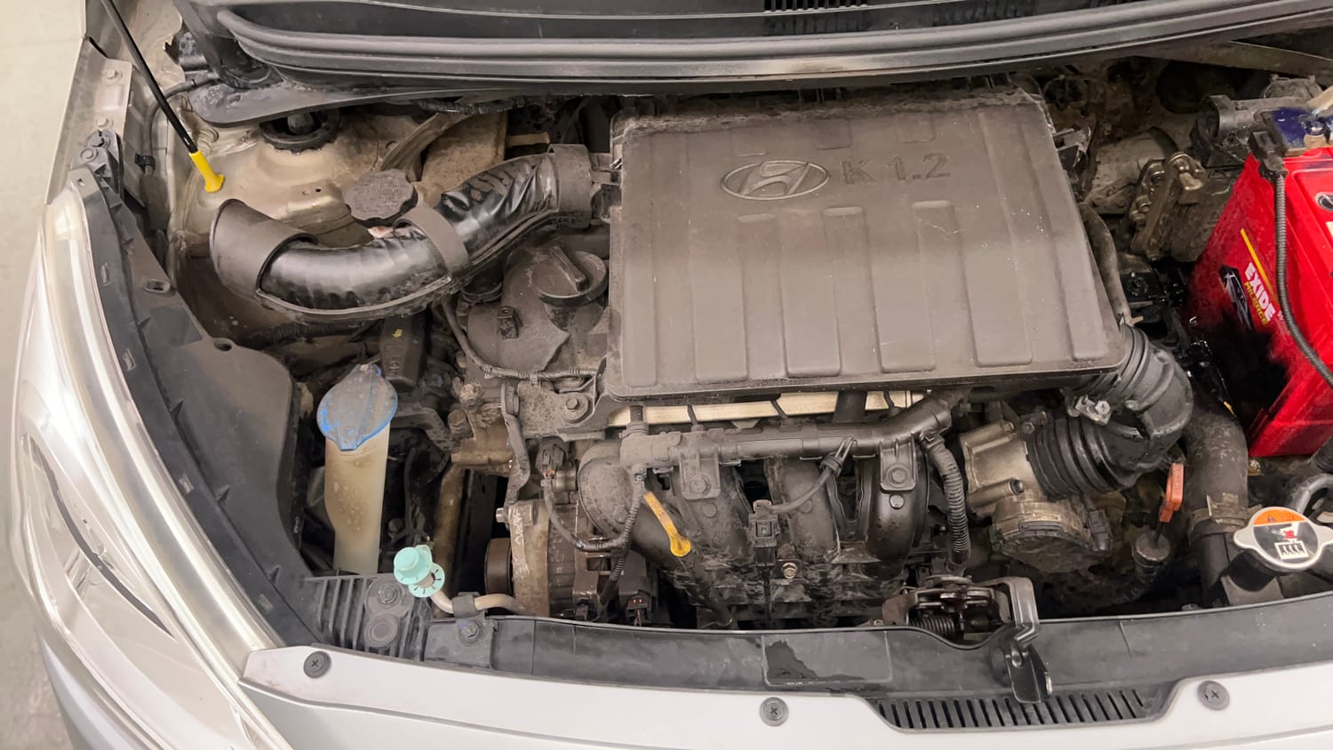 Used 2019 Hyundai Grand i10 Sportz AT 1.2 Kappa VTVT Petrol Automatic engine ENGINE RIGHT SIDE VIEW