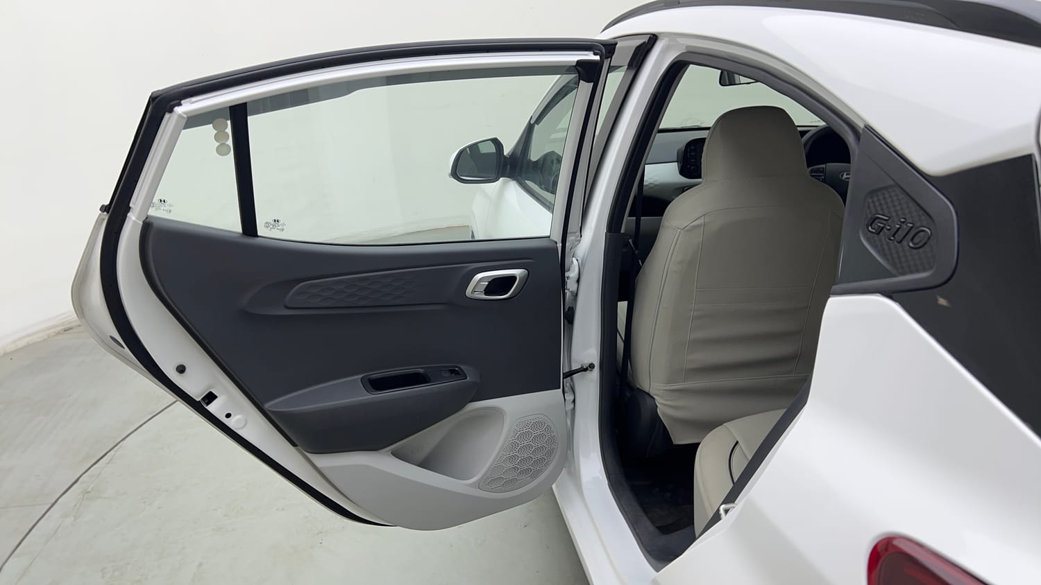 Used 2025 Hyundai Grand i10 Nios Sportz 1.2 Kappa VTVT Petrol Manual interior LEFT REAR DOOR OPEN VIEW