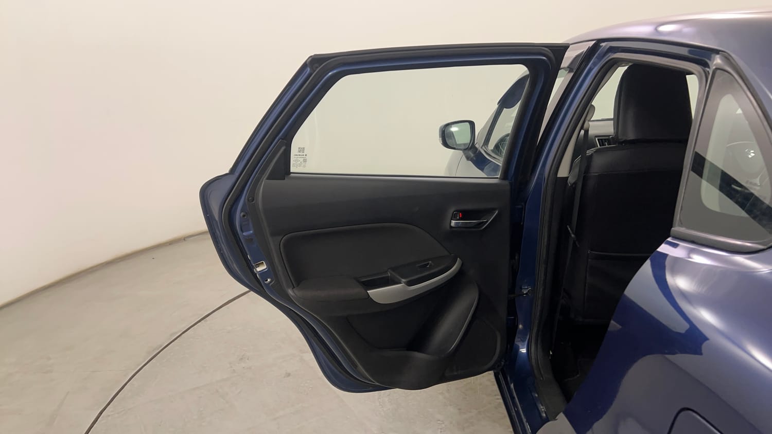 Used 2018 Maruti Suzuki Baleno Delta 1.2 Petrol Manual interior LEFT REAR DOOR OPEN VIEW