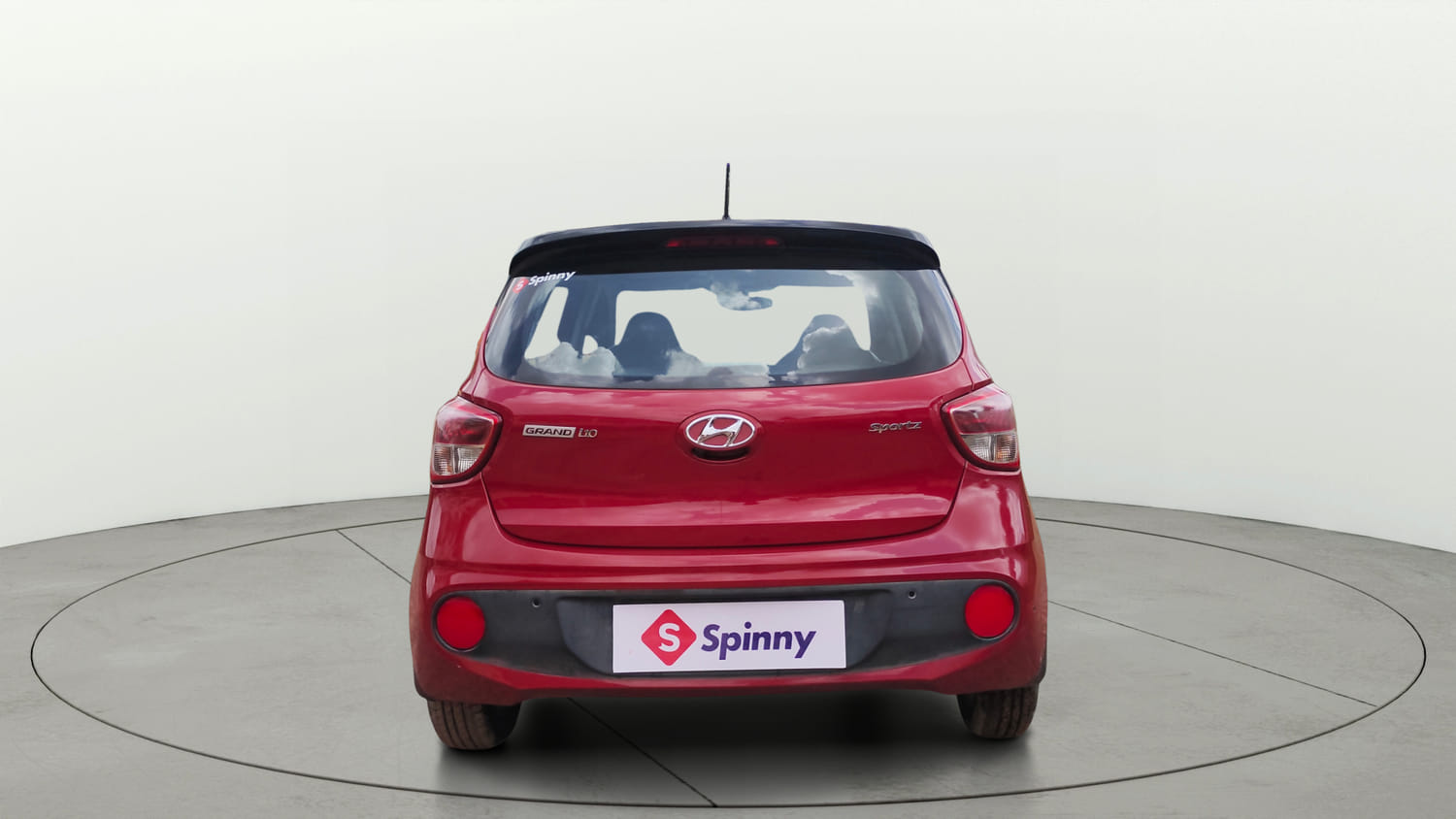 Used 2018 Hyundai Grand i10 Sportz 1.2 Kappa VTVT Dual Tone Petrol Manual exterior BACK VIEW