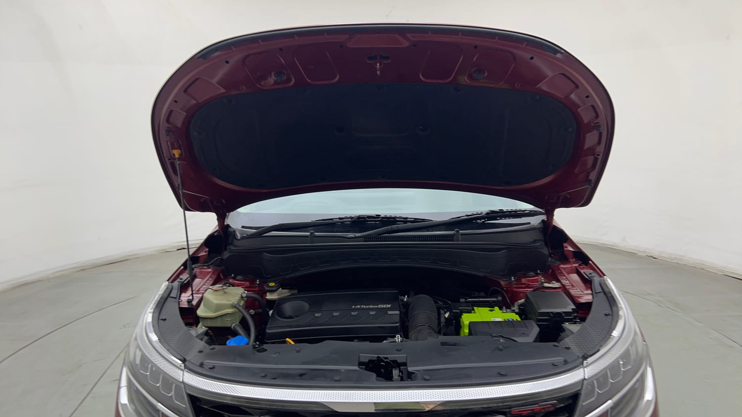 Used 2019 kia Seltos GTX Plus DCT 1.4 Petrol Automatic engine ENGINE & BONNET OPEN FRONT VIEW