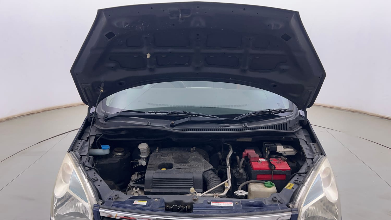 Used 2019 Maruti Suzuki Wagon R 1.0 VXI AMT Petrol Automatic engine ENGINE & BONNET OPEN FRONT VIEW