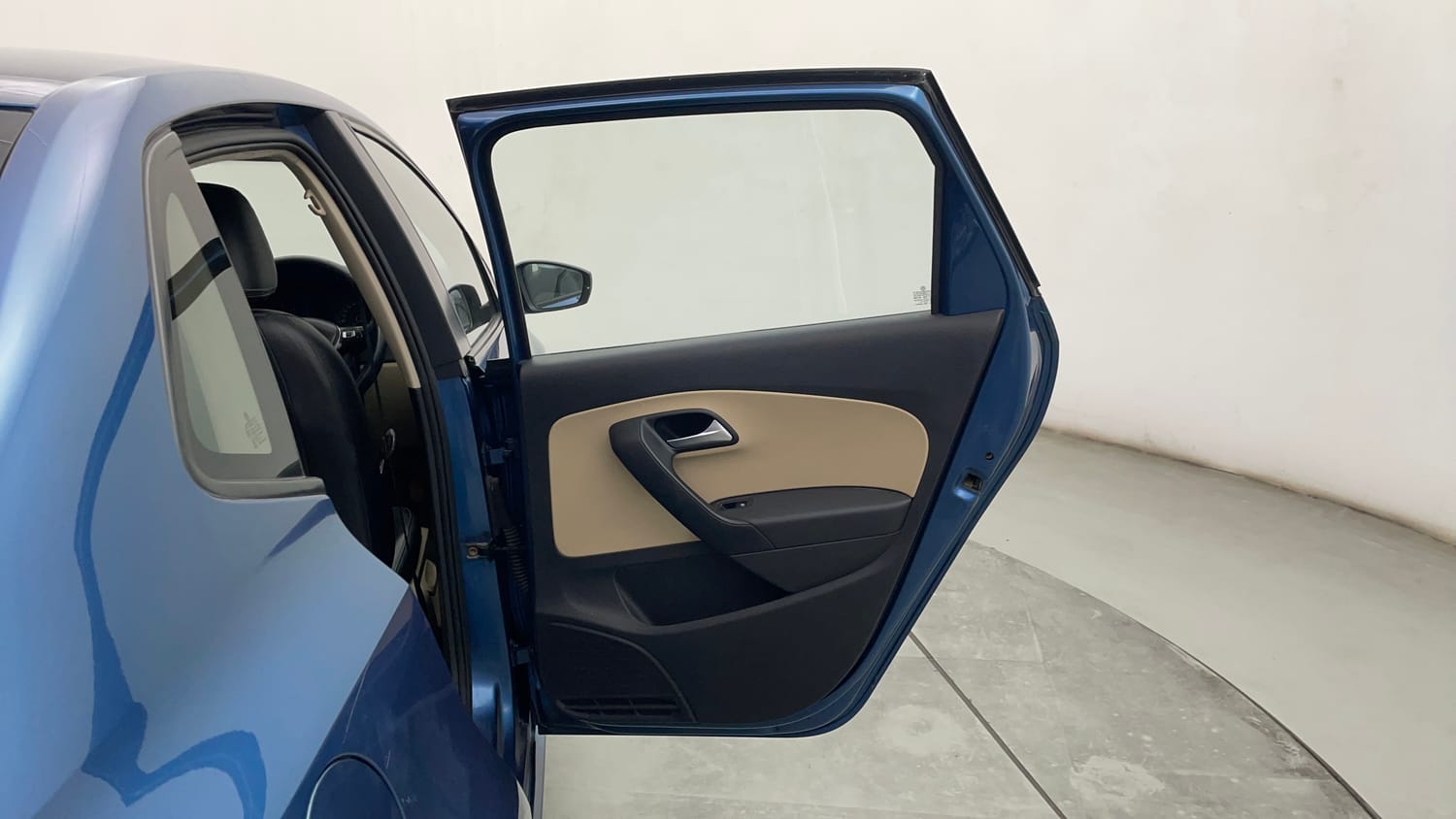 Used 2016 Volkswagen Ameo Highline 1.5L AT Diesel Automatic interior RIGHT REAR DOOR OPEN VIEW