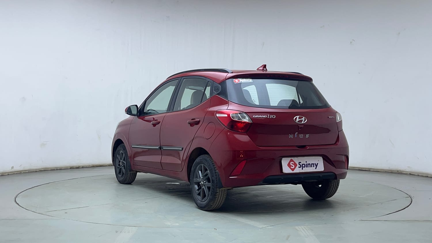Used 2021 Hyundai Grand i10 Nios Sportz AMT 1.2 Kappa VTVT Petrol Automatic exterior LEFT REAR CORNER VIEW