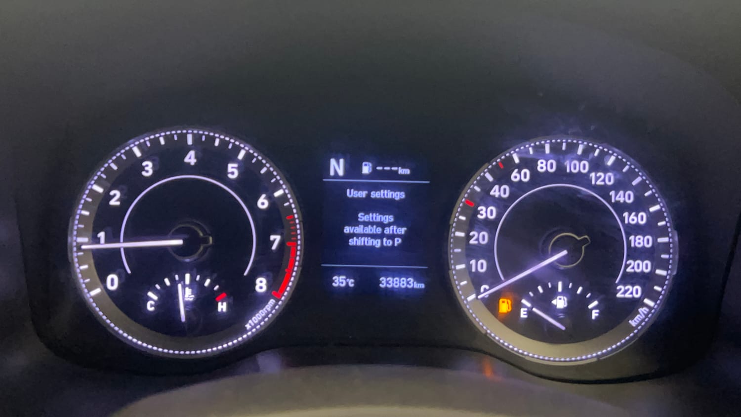 Used 2019 Hyundai Venue SX Plus 1.0 Turbo DCT Petrol Automatic interior CLUSTERMETER VIEW