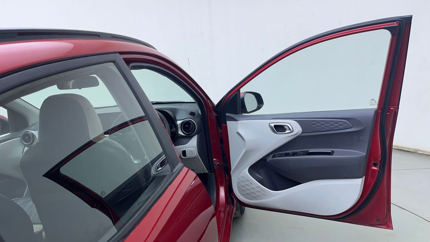 Used 2021 Hyundai Grand i10 Nios Sportz AMT 1.2 Kappa VTVT Petrol Automatic interior RIGHT FRONT DOOR OPEN VIEW