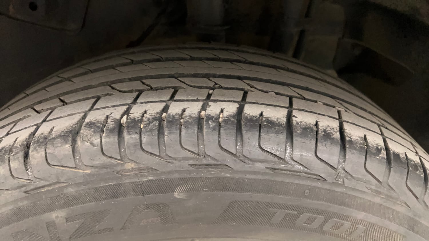 Used 2022 Tata Nexon XZA Plus (HS) Dark Edition Petrol Automatic tyres LEFT REAR TYRE TREAD VIEW