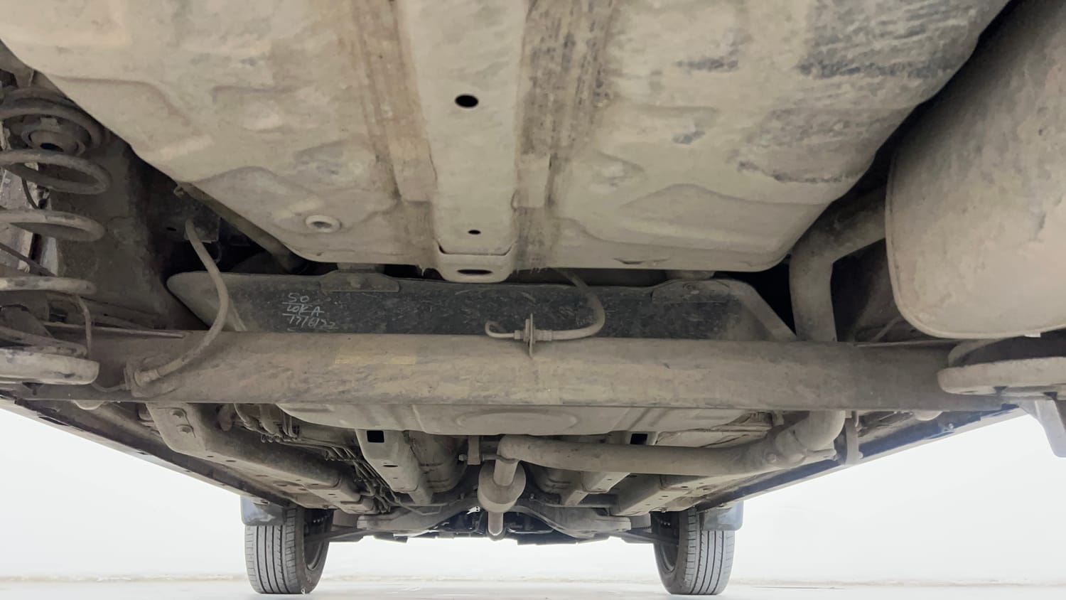 Used 2022 Tata Nexon XM Petrol Manual extra REAR UNDERBODY VIEW (TAKEN FROM REAR)