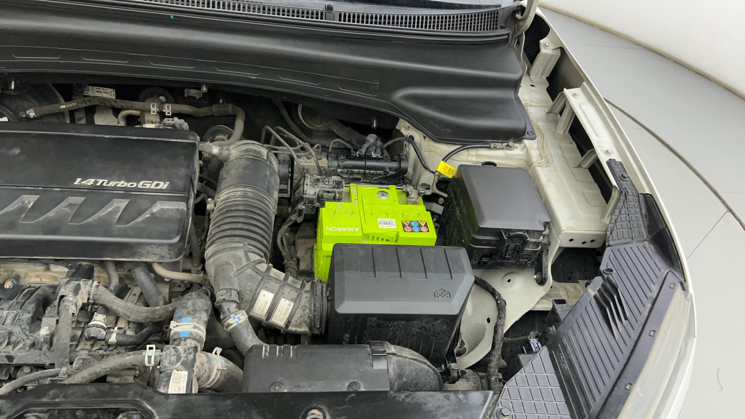 Used 2020 Hyundai Creta SX (O) 1.4 Turbo 7 DCT Petrol Automatic engine ENGINE LEFT SIDE VIEW