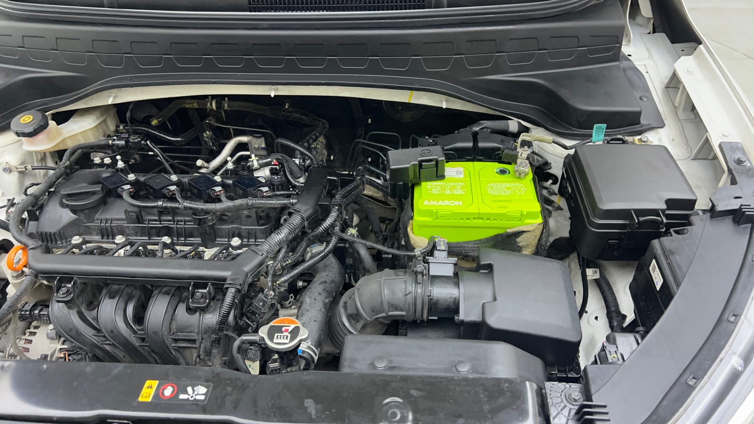 Used 2022 Kia Sonet HTK Plus 1.2 Petrol Manual engine ENGINE LEFT SIDE VIEW