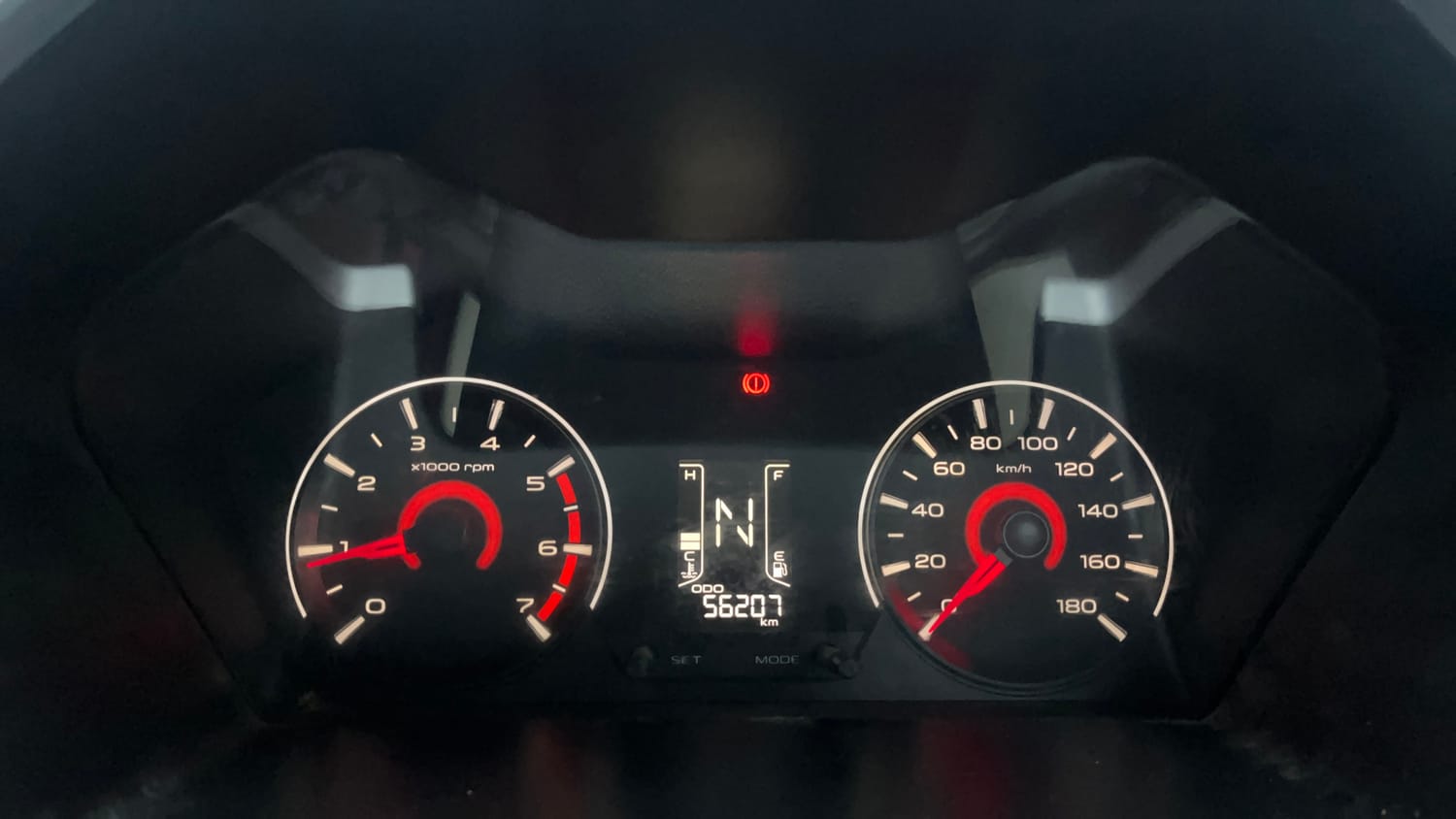Used 2017 Mahindra KUV100 K6+ 5 STR Petrol Manual interior CLUSTERMETER VIEW
