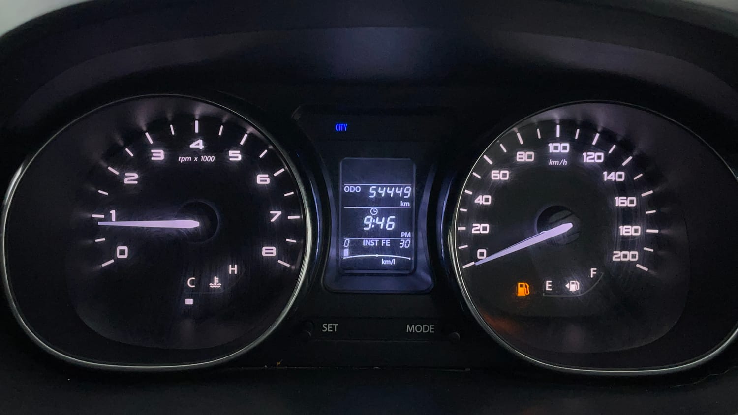 Used 2018 Tata Tiago Revotron XZ Petrol Manual interior CLUSTERMETER VIEW