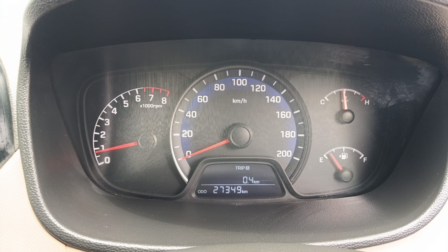 Used 2015 Hyundai Xcent S 1.2 (O) Petrol Manual interior CLUSTERMETER VIEW
